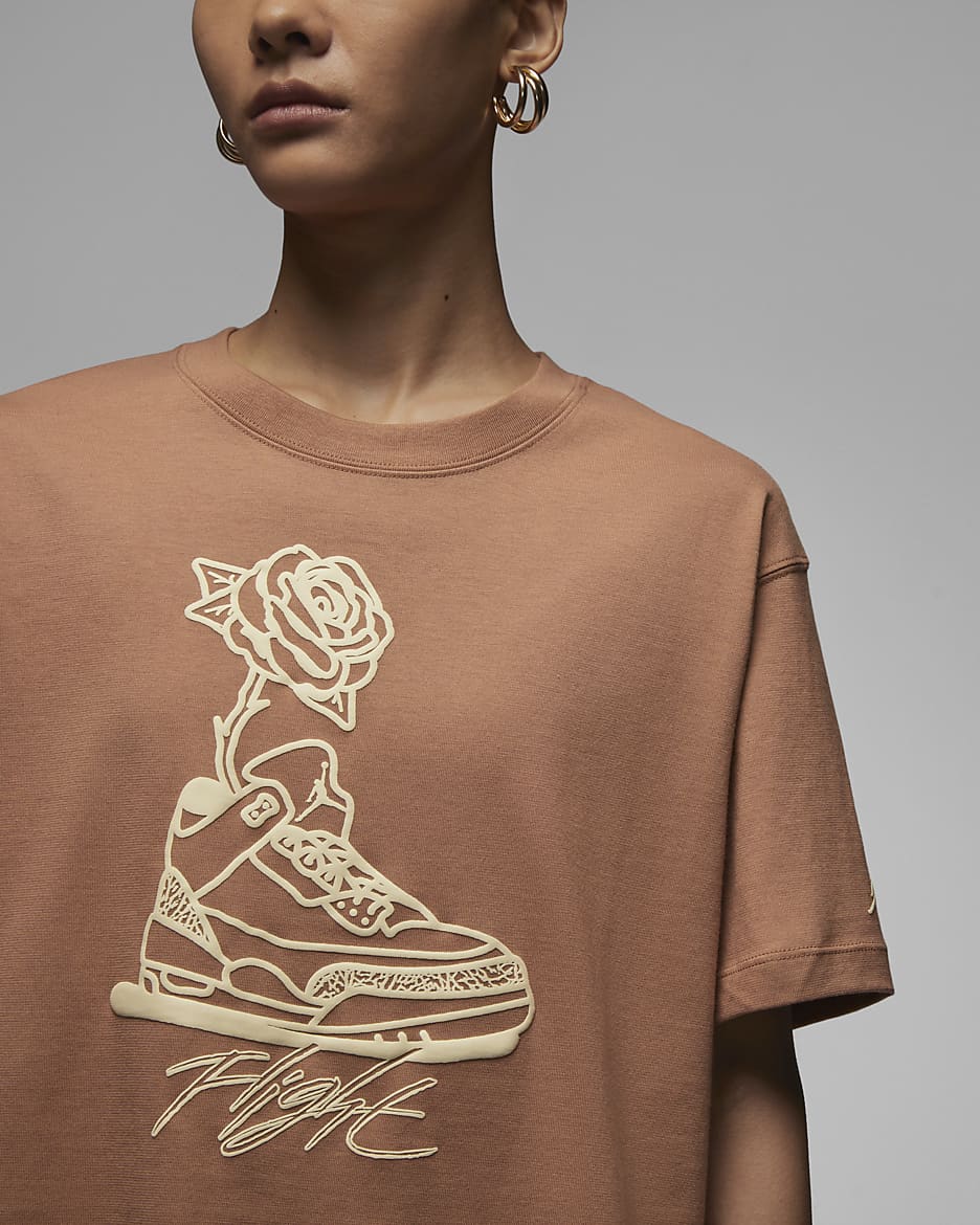 Tee shirt nike rose jordan 2025